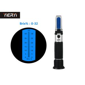 China Sugar Brix Scale Refractometer Specific Gravity Lightweight With 170mm Length on sale