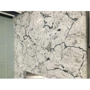 Veiny Irregular Granite Stone Slabs / Artistical Kitchen Worktops Quartz