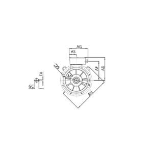 1LE1503-1CB63-4JB4-Z Siemens PLC Low-Voltage Motor 1LE15 Shaft Left