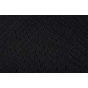 Stripe Style 90gsm Polyester Chiffon Fabric Black 75Dx75D