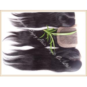 Silk top closure 4''x4'' peruvian virgin hair natural color,straight 10''-24'