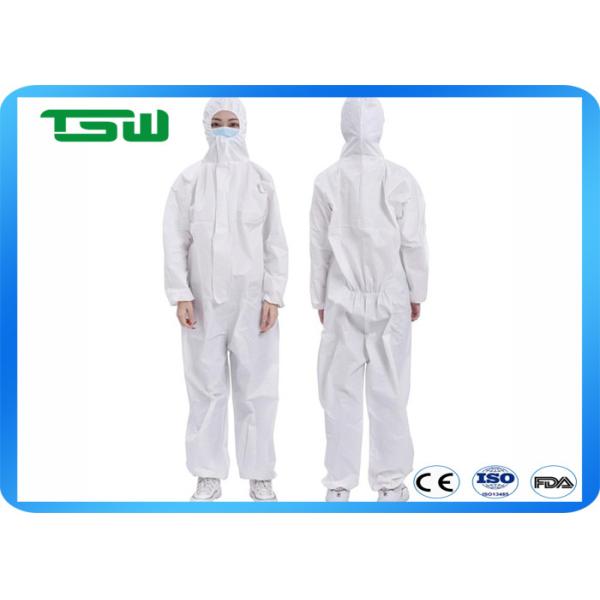 Buy Waterproof  30gsm 70gsm PP Non Woven Disposable Coverall at wholesale prices