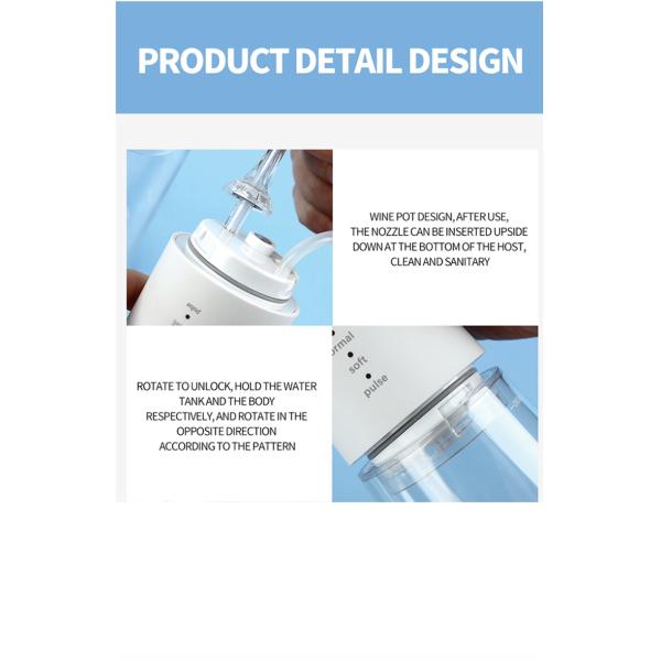 Professional Oral Dental Cordless Oral Care Irrigator Machine Water Flosser Portable Dental Flosser