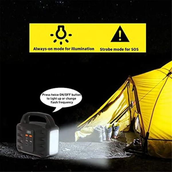 110V 220V 150W Portable Power Bank Station With Lighting