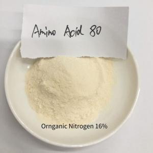 Quality 85 Peptides 85% Amino Acid Powder Fertilizer 16-0-0 PH 4-6 Organic Nitrogen Fertilizer for sale