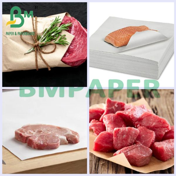 50+10g Oil Resistant Barbecue Paper For Fresh Food Packaging 12 - 48inch