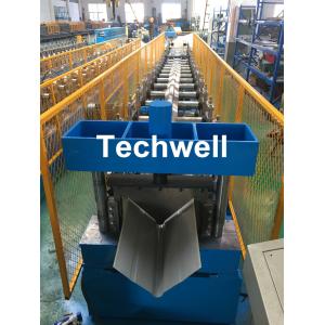 Panasonic Control Ridge Cap Roll Forming Machine For Making 0.3-0.8mm Coil Sheet