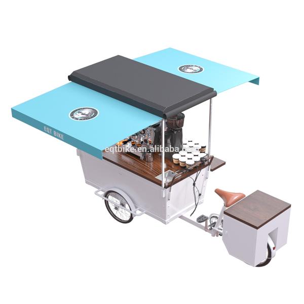 Buy SS304 Worktable Wooden 300KG Load Mobile Coffee Cart at wholesale prices