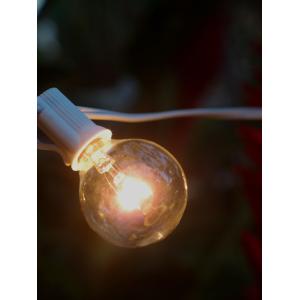 Quality 10 Socket White Globe String Light w 36 Spacing Between Sockets for sale