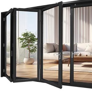 Rolling Pull Opening Method Glass Folding Door for Global Window Original