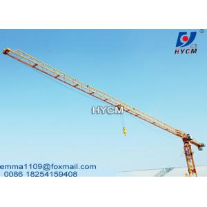 Quality 10tons 60m Trolley Jib Crane Tower L68 Section Mast Need Less Containers Space for sale