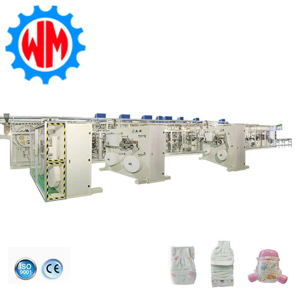 Full Automatic Baby Diaper Making Machine Intelligent System with Professional