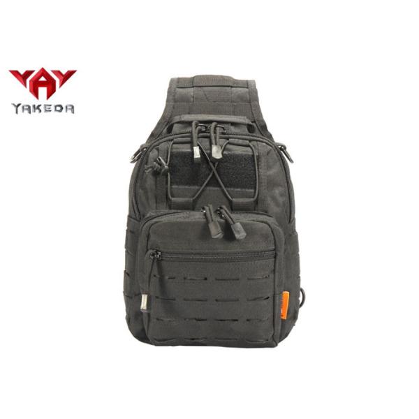 Buy Rainproof Laser Cut Outside Hiking Tactical Sling Bag PP Webbing Size 24*17*27.5CM at wholesale prices