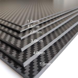 China Low Density High Strength Carbon Fiber Sheet Light Weight Rigidity on sale