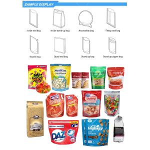 Automatic Zipper Doypack Packing Machine For Chocolate Bean