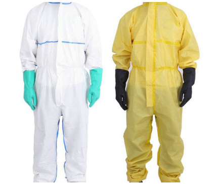 Buy Adults Breathable 	Disposable Protective Coveralls With Elastic In Hood at wholesale prices
