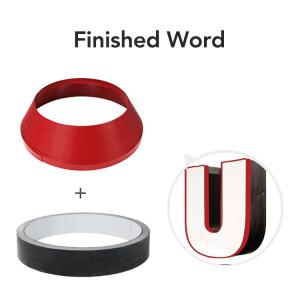 ASTM Illuminated Metal Alphabet Channelume Signage Sign Trim Cap