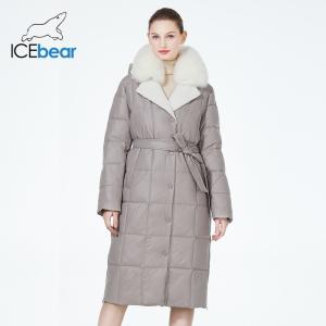 Fox Fur Collar Padded Coat 117cm 119cm Longline Padded Coat