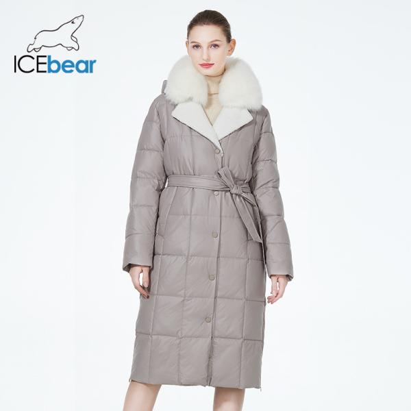 Buy Fox Fur Collar Padded Coat 117cm 119cm Longline Padded Coat at wholesale prices