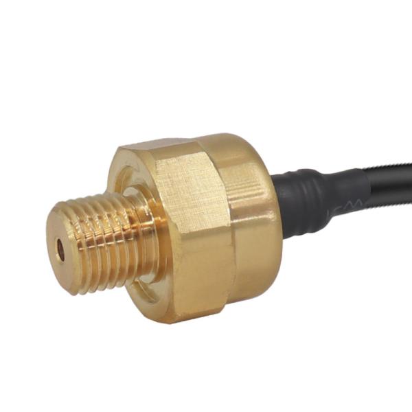 Buy 2MPa 1/4NPT Monocrystalline Brass Air Pressure Sensor Welded Structure at wholesale prices