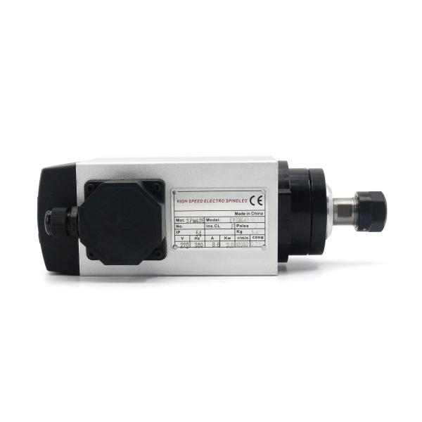 CNC Air Cooled Spindle Motor 3kw 18000RPM Steel Ball Bearings 3 Phase Input