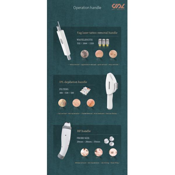 3 in 1 IPL RF Nd Yag OPT Beauty Machine Skin Tightening Tattoo Removal Beauty Machine