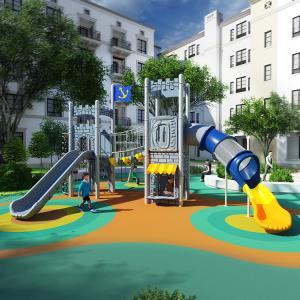 Commercial Kids Playground Slides Park Outdoor Entertainment Equipment