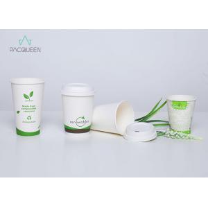 Customized Eco Friendly Disposable Coffee Cups , Tea / Hot Beverage Cups