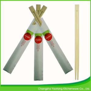 24 cm Twin Bamboo Chopsticks;Sushi Chopsticks Custom Smooth Without Glare; Open