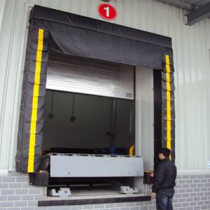 Durable Loading Dock Door Seals And Shelters For Industry With Warning Stripe