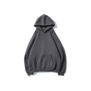 Embroidery Drawstrings Unisex Oversized Plain Cotton Hoodies