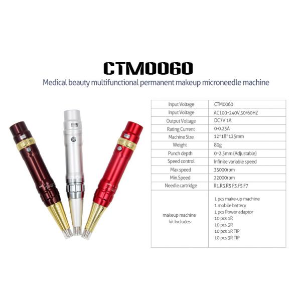 Buy Electronic Permanent Makeup Machine Kit / Cosmetic Eyebrow Tattoo Machine at wholesale prices