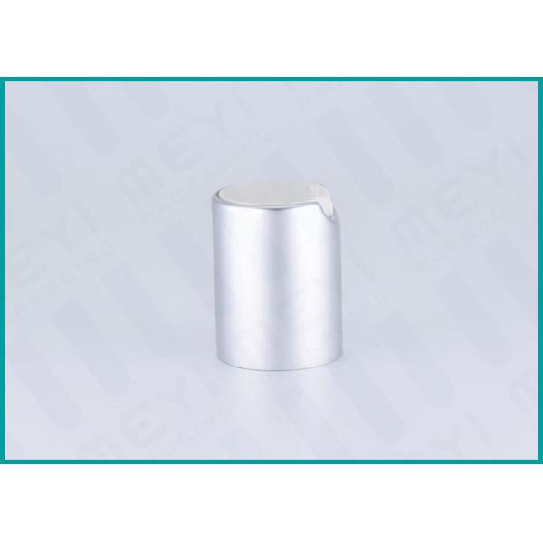 Buy Matt Silver Disc Top Cosmetic Bottle Cap 24/415 With Smooth Pressing Feeling at wholesale prices