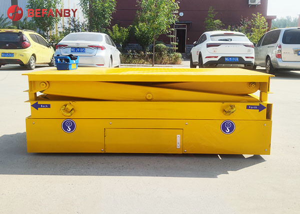 Steerable Trackless 30t Scissor Lift Transfer Cart