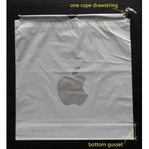 Custom Apple Iphone Classic Drawstring Plastic Bags with PP Rope