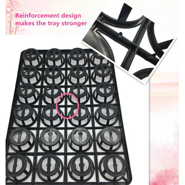 24 Cavities Dimpled Plastic Seedling Tray ODM 75mm Flower Seed Starter Pots