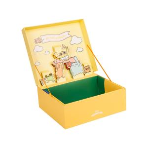 Quality Customized Logo Luxury Clothing Packaging Boxes With Cartoon Pattern for sale