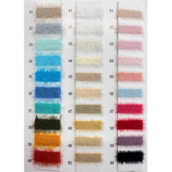 1/7NM 100% Nylon Fluffy Cozy Warm Feather Yarn For Knitting Knitted Sweaters Scarves Gloves