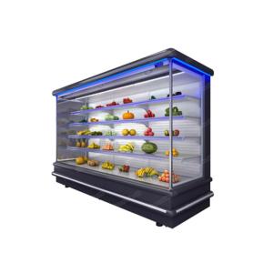 Grocery Multideck Open Chiller Drink Vegetable Fruits Display Fridge