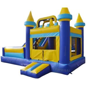 Commercial Kids Playground Obstacle Toboggan Bouncy Water Slide Combo Inflatable