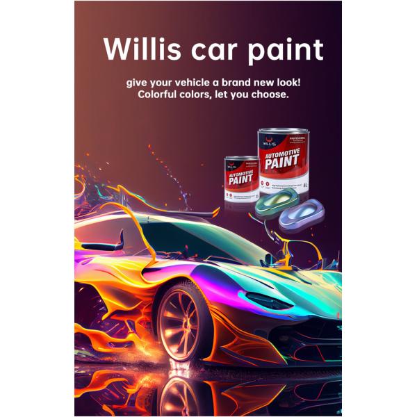 Standard 1K Basecoat Metallic Pigment Pearl Automotive Paint Spray Car Paint Liquid Coating Automotive Thinner 2