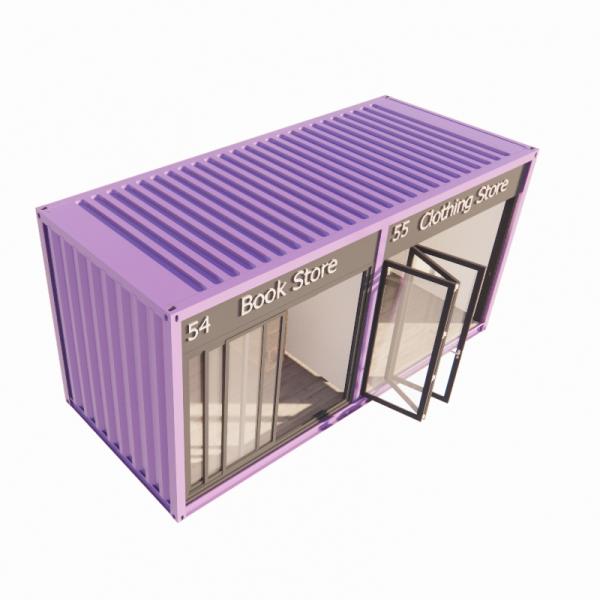 20ft Container Pop Up Coffee Shop Restaurant Mobile Container Bar with Modern Design and Customized Color