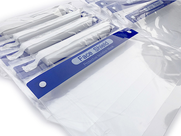 Disposable PET Face Shield Visor / Anti - Fog Face Mask With Eye Shield