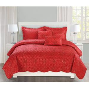 Embroidery Quilts Luxury Sequins Embroidery Quilt /Pillow/Cushion Microfiber