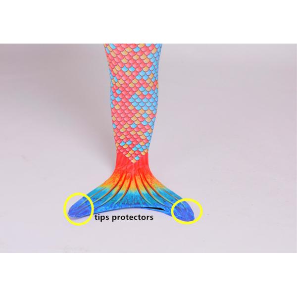 3PCS Sets Toddler Swimmable Mermaid Tail For Boys / Girls Flexible Elastic