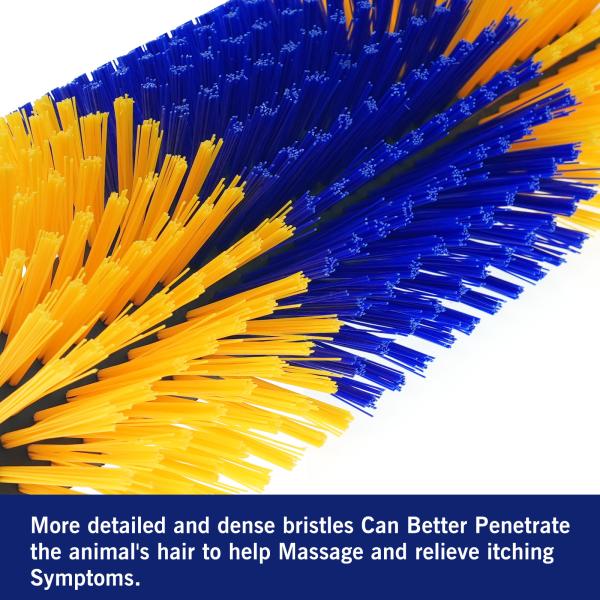 Yellow Cow Back Scratcher Cattle Scratch Brush For Massage Tickling