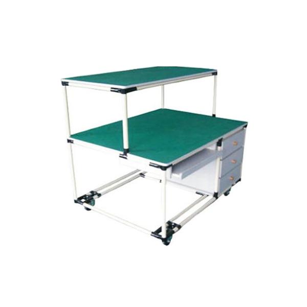 Buy Custom Small Garage Workbenches Rack Display With Plastic Coated Pipes at wholesale prices