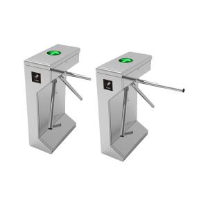 Wire Drawing IP44 DC24V Waist High Turnstile Semi Automatic 60W