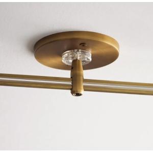 700MXY9R Aged Brass Moxy Chandelier 9 Light Dimmable Compatible With ELV Dimmers