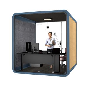 Portable Indoor Office Pod White Sound Isolation Booth 100V - 240V